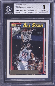 1991-92 Topps All-Star #115 Michael Jordan - BGS NM-MT 8
